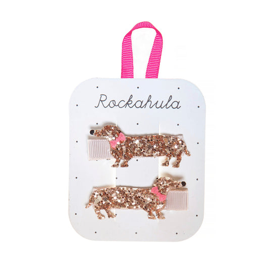 Rockahula Haarspangen Set - Dackel Morris